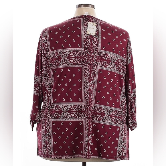 Weekend Suzanne Betro Paisley Bandana Print Tunic Top – 4X – NWT - Picture 2 of 5